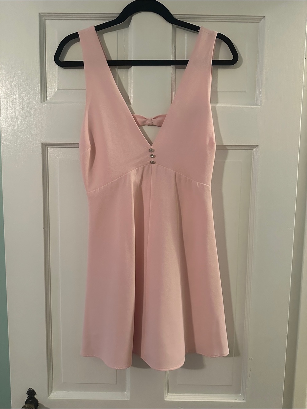 Zara Pale Pink Sleeveless V-Neck A-Line Camisole